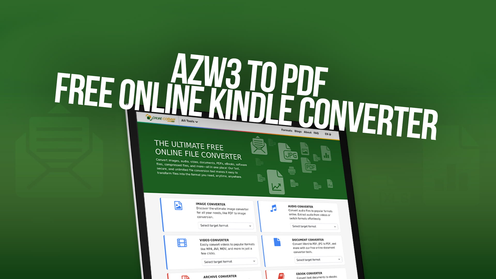 AZW3 to PDF — Free Online Kindle Converter