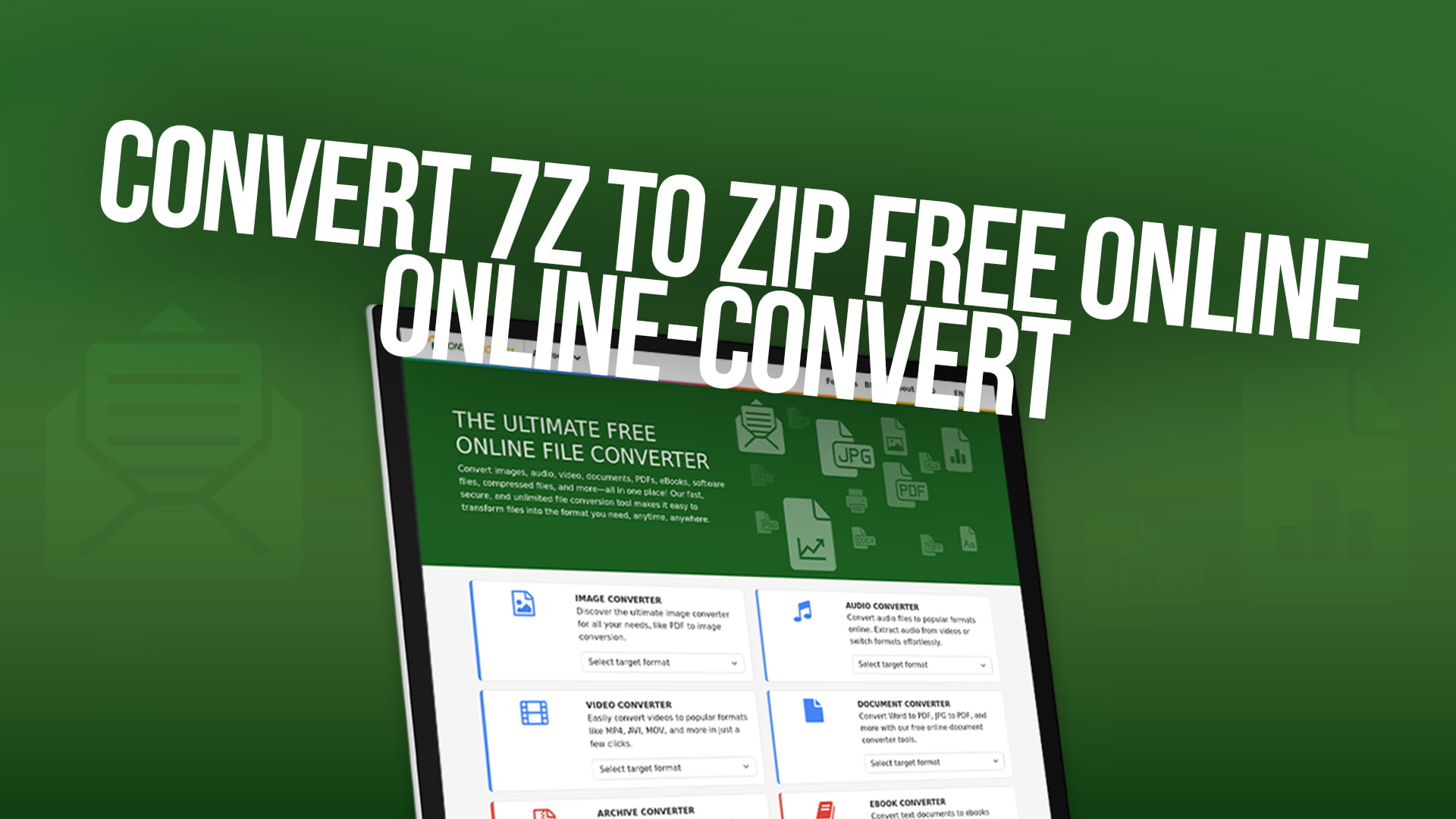 Convert 7Z to ZIP Free Online | Online-Convert