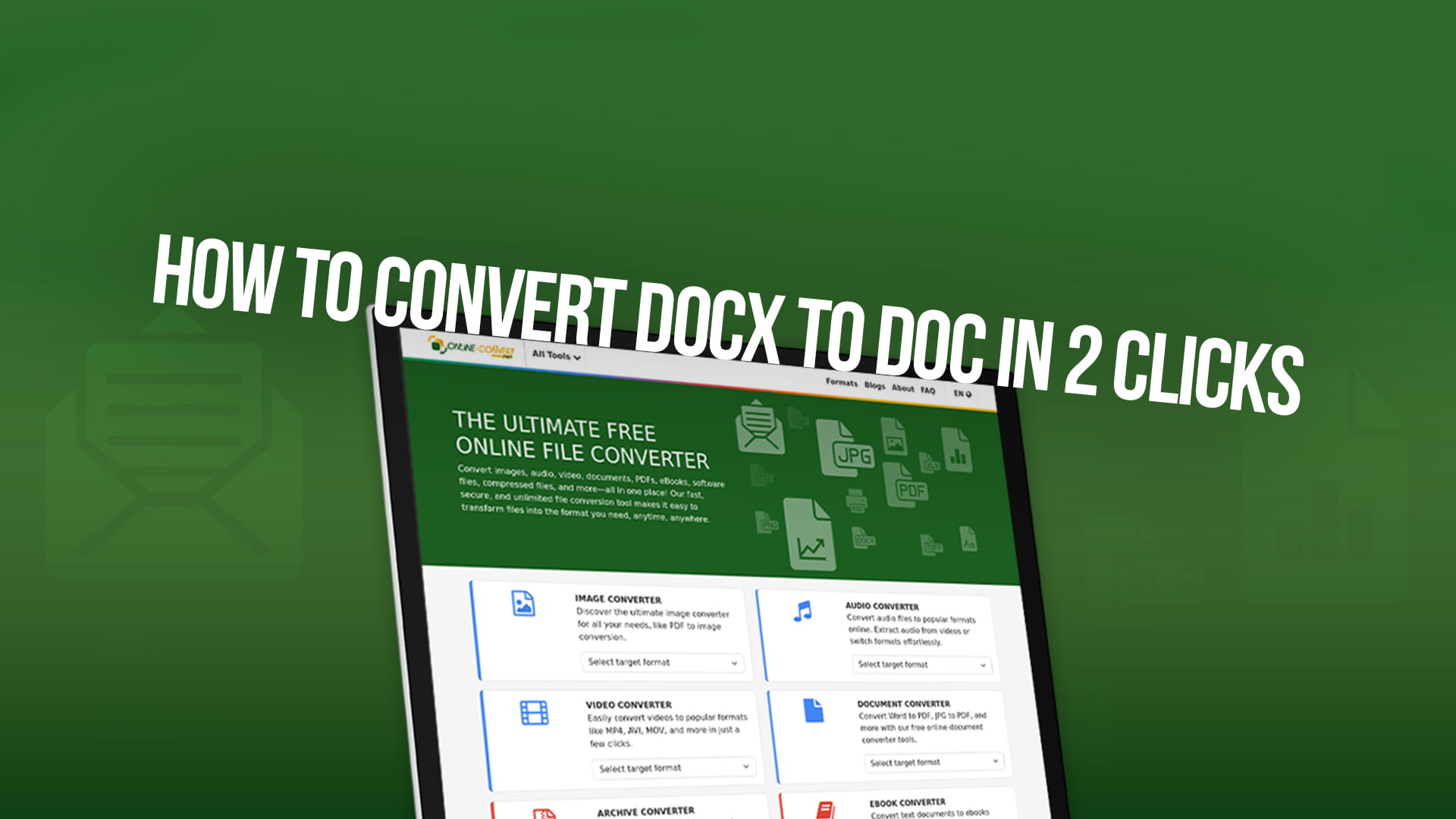 How to Convert DOCX to DOC in 2 Clicks
