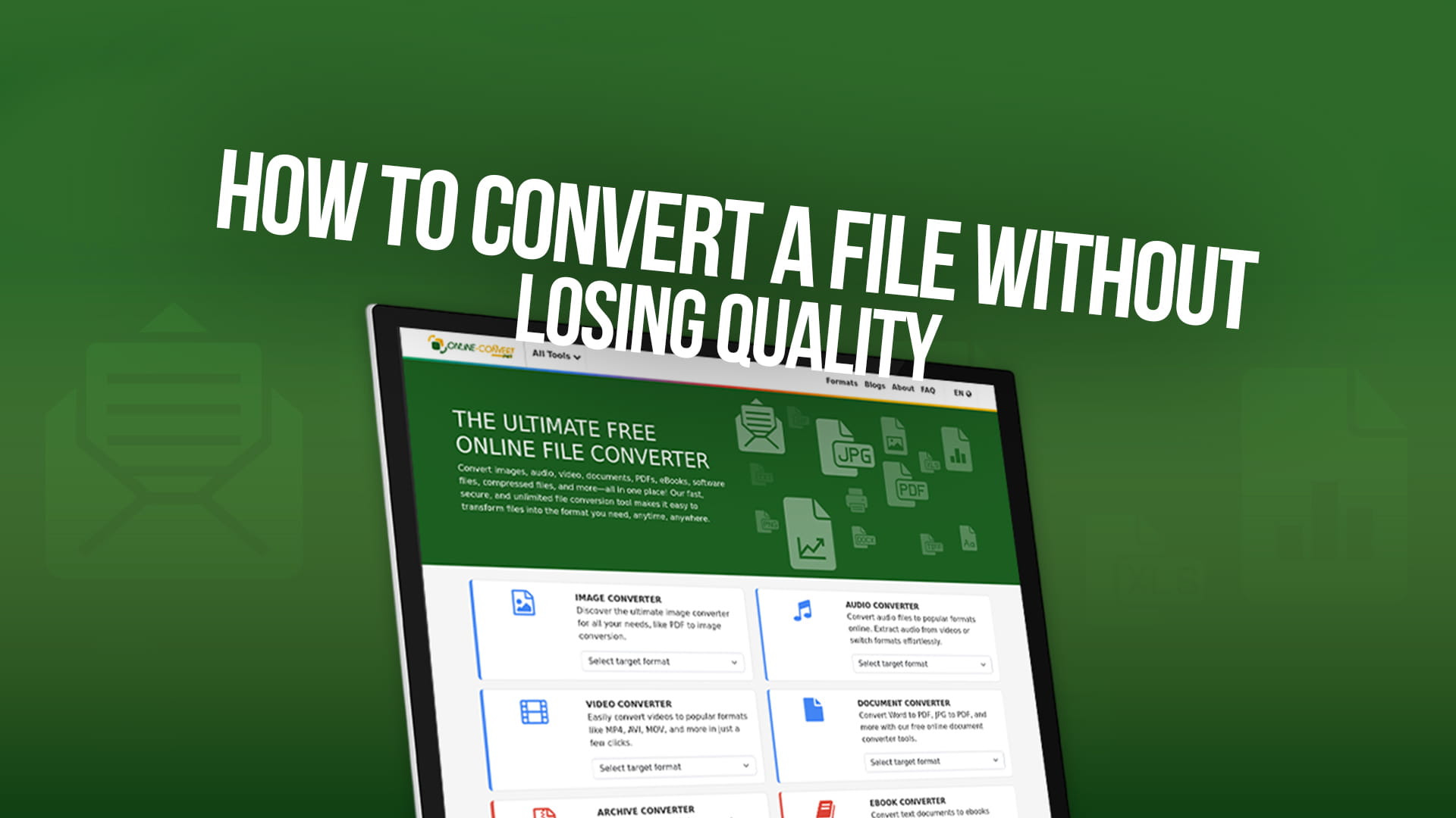 How to Convert a File Without Losing Quality