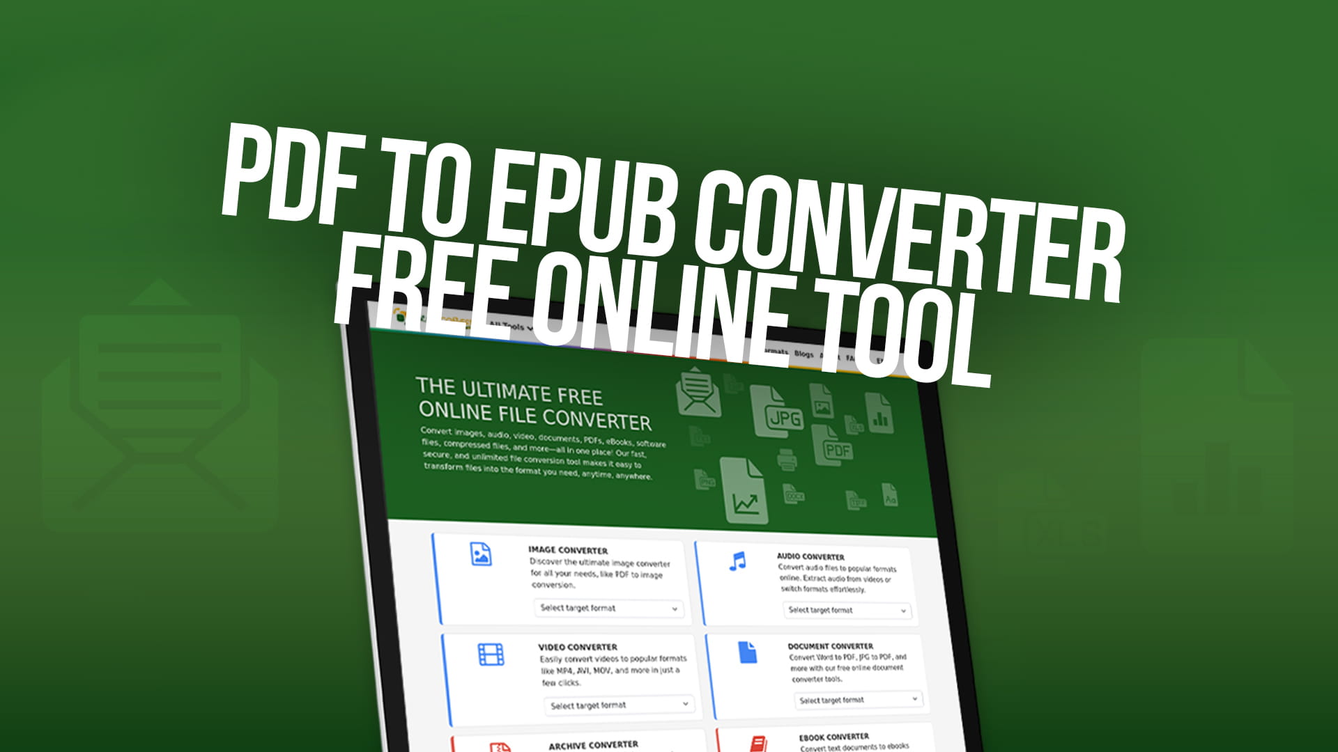 PDF to EPUB Converter — Free Online Tool